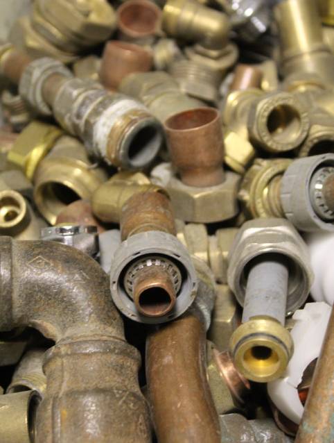 Professional technician working outdoors