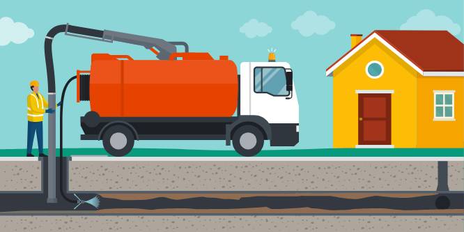 Technician standing in home kitchen